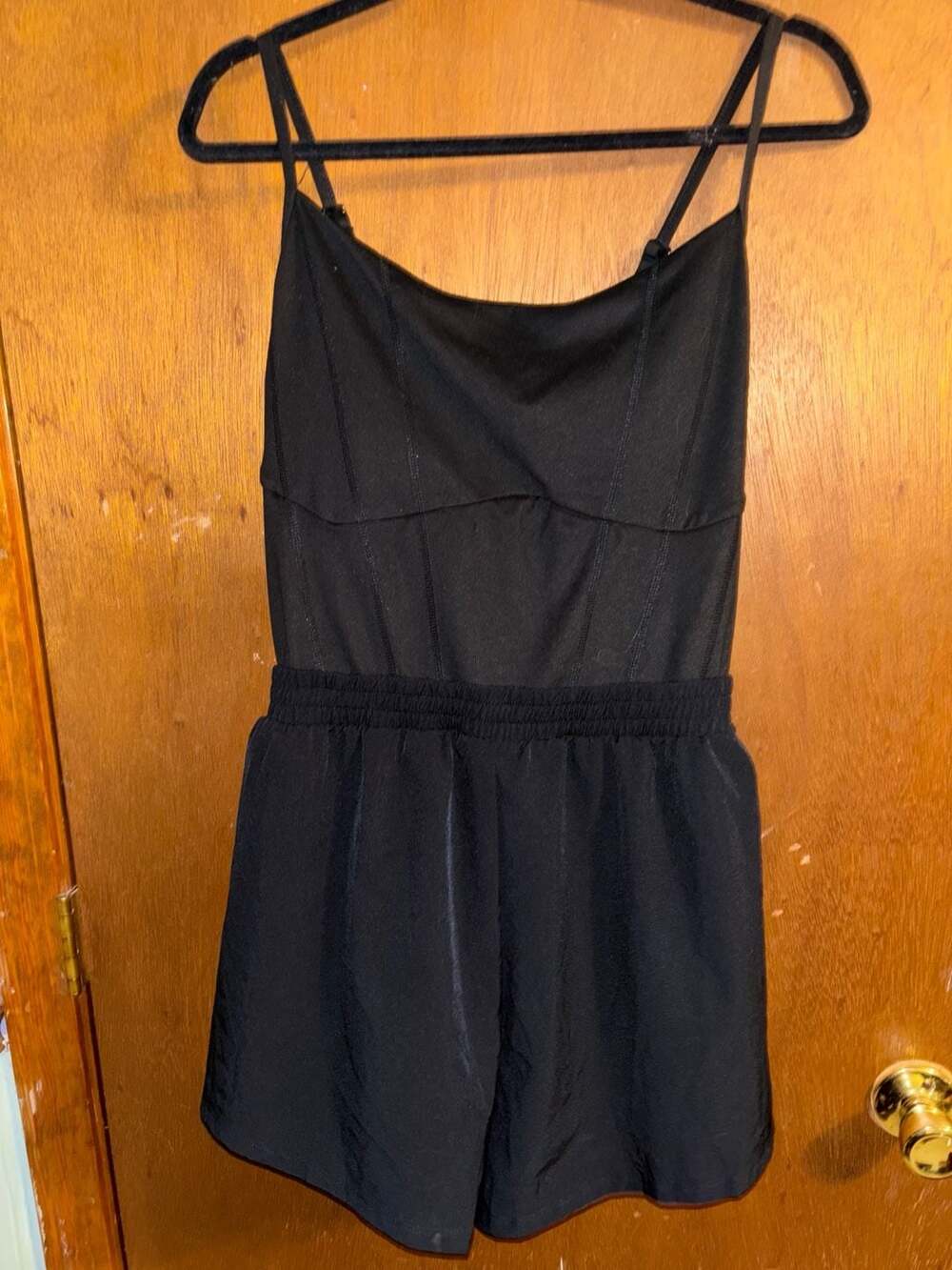 PINK Victoria's Secret Ultimate Runsie Black Romper